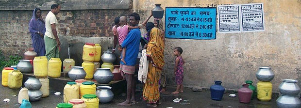 Water supply to the villagers